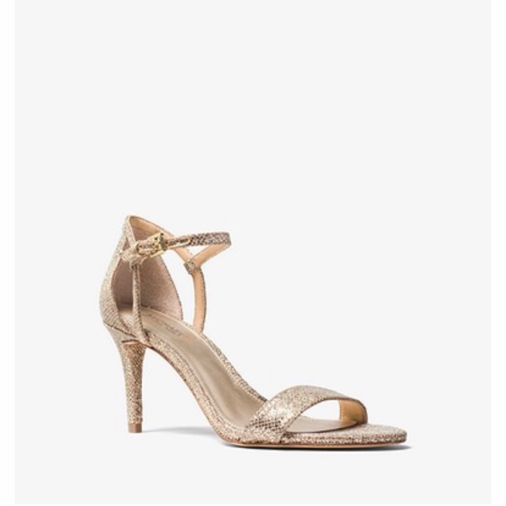Michael kors open toe Simone glitter mesh sandal